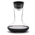 Ullo Wine Purifier with Hand Blown Decanter and 6 Selective Sulfite Filters, Restore the Natural Purity of Wine