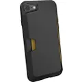 Silk iPhone 7 Wallet Case, Vault Slim Wallet for iPhone 7 [Protective Grip Card Case], Black Onyx