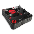 Numark PT01 Scratch | DJ Turntable for Portablists With User Replaceable Scratch Switch, Built In Speaker, Power via Battery or AC Adapter, Three Speed RPM Selection & USB Connectivity