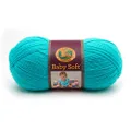 (1 Skein) Lion Brand Yarn Babysoft Baby Yarn Yarn, Teal