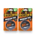 Gorilla Heavy Duty Double Sided Mounting Tape, 1 Inch x 60 Inches, Black(Pack of 2)