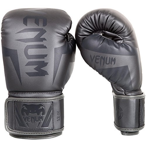 Venum Elite Boxing Gloves - Grey, Grey - 10 oz