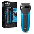 Braun Series 3 310s Wet & Dry Electric Shaver for Men / Rechargeable Electric Razor, Blue