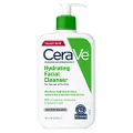 CeraVe Hydrating Facial Cleanser for Daily Face Washing, Dry to Normal Skin, 16 oz