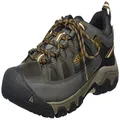 KEEN Men's Targhee 3 Low Height Waterproof Hiking Shoes, 13 US, Black Olive/Golden Brown, 12