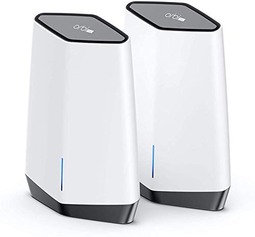 NETGEAR Orbi Pro WiFi 6 (SXK80) AX6000 Tri-Band Mesh WiFi System | 2pcs Pack (1 Router with 1 Satellite) for Business | Up to 60+ Devices