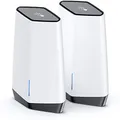 NETGEAR Orbi Pro WiFi 6 (SXK80) AX6000 Tri-Band Mesh WiFi System | 2pcs Pack (1 Router with 1 Satellite) for Business | Up to 60+ Devices
