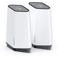 NETGEAR Orbi Pro WiFi 6 (SXK80) AX6000 Tri-Band Mesh WiFi System | 2pcs Pack (1 Router with 1 Satellite) for Business | Up to 60+ Devices