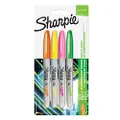 Sharpie Permanent Markers, Fine Tip Pack of 4
