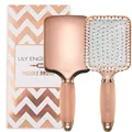 Lily England Paddle Brush for Detangling, Straightening Hair and Blowdrying, Rose Gold Hairbrush