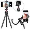 Xenvo SquidGrip Flexible Cell Phone Tripod and Portable Action Camera Holder - Compatible with iPhone, GoPro, Android, Samsung, Google Pixel and All Mobile Phones