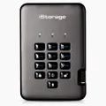 iStorage diskAshur PRO2 HDD 500GB Secure portable hard drive FIPS Level 2 certified - password protected, dust and water resistant, portable, military grade hardware encryption. IS-DAP2-256-500-C-G