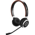 Jabra Evolve 65 UC Stereo Wireless Bluetooth Headset/Music Headphones Includes Link 360 (U.S. Retail Packaging)