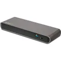 StarTech.com Dual 4K Monitor Thunderbolt 3 Dock with DisplayPort - 85 W Power Delivery + Charging - Mac & Windows (TB3DK2DPPD)