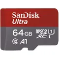 SanDisk SDSQUAR-064G-GN6MN Ultra A1 64GB microSDXC UHS-I U1 (Up to 100MB/s Read) Memory Card without SD Adapter , Black