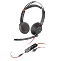 Plantronics 207586-01 Blackwire 5220 USB-C Headset, On-Ear Mono Headset, Wired
