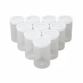 GARASANI 10 Pack Plastic Film Canister Name Sticker with Lids (Clear)
