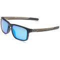 Oakley Men's OO9384 Holbrook Mix Rectangular Sunglasses, Steel/Prizm Sapphire Polarized, 57 mm