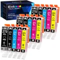 E-Z Ink (TM) Compatible Ink Cartridge Replacement for Canon PGI-270XL CLI-271XL PGI 270 XL CLI 271 XL to use with MG6821 TS5020 TS9020 (3 Large Black,3 Small Black,3 Cyan,3 Magenta,3 Yellow) 15 Pack