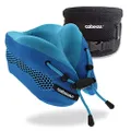 Cabeau Evolution Cool Travel Neck Pillow Cooling Airflow Vents, Memory Foam Neck Support, and Adjustable Clasp - Comfort On-The-Go with Carrying Case - Airplane, Train, Car, and Gaming (Blue)