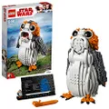 Star Wars Porg Building Set, Ahch-To Sea-Dwelling Bird Figure, Collectible Model