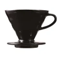 HARIO KDC-02-B V60 Ceramic Coffee Dripper 02,Black,Taille 02