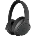 Audio-Technica ATH-ANC700BT QuietPoint Wireless Active Noise Cancellation Bluetooth Over-Ear Headphones, Black