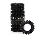 Kitsch Spiral Hair Ties, Coil Hair Ties, Phone Cord Hair Ties, Hair Coils - 8 Pcs, Black