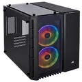 CORSAIR CC-9011135-WW CRYSTAL 280X RGB Micro-ATX/Mini-ITX Case, 2 RGB Fans, Lighting Node PRO included, Tempered Glass - Black