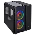 CORSAIR CC-9011135-WW CRYSTAL 280X RGB Micro-ATX/Mini-ITX Case, 2 RGB Fans, Lighting Node PRO included, Tempered Glass - Black