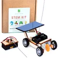 Pica Toys STEM Wooden Solar Car V1 Model Kit to Build for Kids Age 8-12 - School Educational Science Experience Kit | Wireless Remote Control Electric Motor Building Toy | Hybrid Powered