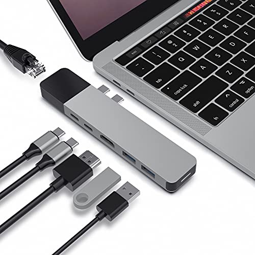 HyperDrive NET 6-in-2 USB-C Hub Gray