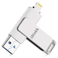 iDiskk 256GB MFi Certified Flash Drive Photo Stick for iPhone (14/13/12/12 pro/12 pro max/11/11 Pro/XR/X) Memory Stick iPad External Photo Storage for MacBook/Laptops/PC Photo Vault
