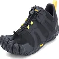 Vibram Men's V 2.0 Trail Running Shoe, Black/Yellow, 47 D EU (47 EU/12-12.5 M US D EU US)