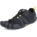 Vibram Men's V 2.0 Trail Running Shoe, Black/Yellow, 47 D EU (47 EU/12-12.5 M US D EU US)