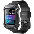 SUPCASE [Unicorn Beetle Pro] Designed for Apple Watch Series 9/SE2/8/7/6/SE/5/4 [41/40mm], Rugged Protective Case with Strap Bands (Black)