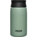 CamelBak Hot Cap Travel Mug, Insulated Stainless Steel, Perfect for taking coffee or tea on the go - Leak-Proof when closed - 12oz, Moss