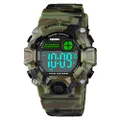 Boys Camouflage LED Sports Kids Watch,Waterproof Digital Electronic Military Wrist Watches for Kids with Silicone Band Luminous Alarm Stopwatch Watches Age 5-10