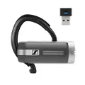 Sennheiser Presence Grey UC (508342) - Dual Connectivity, Single-Sided Bluetooth Headset for Mobile Device & Softphone/PC Connection, with Carrying Case and USB Dongle (Black)