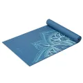 Gaiam Yoga Mat Premium Print Extra Thick Non Slip Exercise & Fitness Mat for All Types of Yoga, Pilates & Floor Workouts, Indigo Point, 6mm