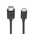 Belkin F8J239bt04 Boost Charge USB-C to Lightning Cable, 4', Black