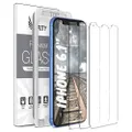 Purity Screen Protector for Apple iPhone 11 and iPhone XR - 3 Pack (w/Installation Frame) Tempered Glass Screen Protector Compatible iPhone 11 / iPhone XR (3 Pack) [Anti-Scratch] [Fit with Most Cases]