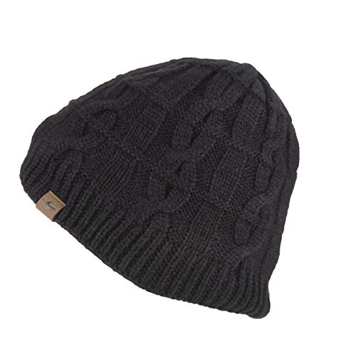 SEALSKINZ Unisex Waterproof Cold Weather Cable Knit Beanie