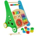 Baby Toys – Kids’ Activity Toy – Wooden Push and Pull Learning Walker for Boys and Girls – Multiple Activities Center – Assembly Required – Develops Motor Skills & Stimulates Creativity