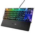 SteelSeries Apex 7 TKL Compact Mechanical Gaming Keyboard â€“ OLED Smart Display â€“ USB Passthrough and Media Controls â€“ Linear and Quiet â€“ RGB Backlit (Red Switch), Apex 7 TKL
