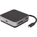 OWC Usb-C Travel Dock, 5 Port With Usb 3.1, Hdmi, Sd Card, And 100W Power Pass Through, Space Grey
