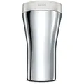 Caffa, Double wall travel mug in 18/10 stainless steel and thermoplastic resin, white.