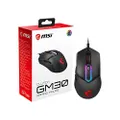 MSI Clutch GM30 6200 DPI Adjustable Omron Switch Symmetrical Design Wired RGB Gaming Mouse
