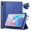 [Update Version] Ztotop Case for Samsung Galaxy Tab S6 10.5 Inch 2019, Strong Magnetic Ultra Slim Tri-Fold Smart Case Cover with Auto Sleep/Wake for SM-T860/T865 Samsung Galaxy Tab S6 10.5 -Navy Blue