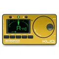 KLIQ MetroPitch - Metronome Tuner for All Instruments - with Guitar, Bass, Violin, Ukulele, and Chromatic Tuning Modes - Tone Generator - Carrying Pouch Included, Gold